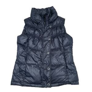 Prana Women’s Black Quilted Down Puffer Vest, Ladies Small